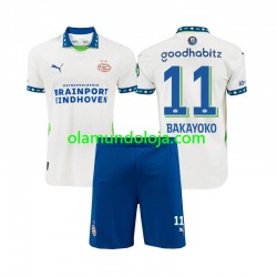 Camisola PSV Eindhoven Johan Bakayoko 11 Criança Equipamento Terceiro 2024-2025 Manga Curta